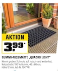 Gummi-Fußmatte „Quadro Light“ im OBI Prospekt Gummi-Fußmatte „Quadro Light“ von im aktuellen OBI Prospekt für 3,99 €