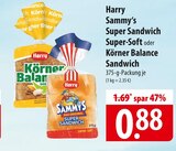 Harry Sammy's Super Sandwich, Super-Soft oder Körner Balance Sandwich bei famila Nordost im Uetersen Prospekt für 0,88 €