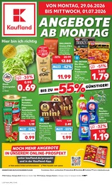 Aktueller Kaufland Prospekt, "Hier bin ich richtig", mit Angeboten der Woche, gültig von 29.06.2026 bis 29.06.2026
