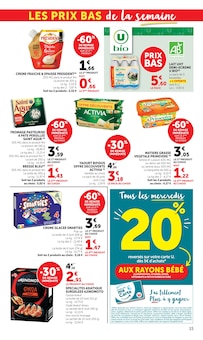 Promotion Saint Agur dans le prospectus Super U, valable du 09/06/2026 au 21/06/2026 Promo Saint Agur dans le catalogue Super U du moment à la page 15