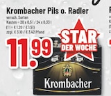 Pils im Angebot bei Trinkgut in Borken Pils Angebote von Krombacher bei Trinkgut Borken für 11,99 €