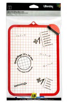 Ardoise blanche double face 18,5 x 26 cm avec marqueur et brosse - Bureau Vallée à Vandœuvre-lès-Nancy Ardoise blanche double face 18,5 x 26 cm avec marqueur et brosse en promo chez Bureau Vallée Vandœuvre-lès-Nancy à 0,79 €