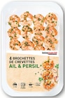 Brochettes de crevettes à l'ail et au persil - Intermarché en promo chez Intermarché Montpellier à 3,99 €