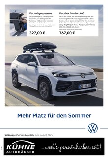 Volkswagen Prospekt Mehr Platz für den Sommer mit 1 Seite