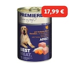 PREMIERE Best Meat nourriture humide pour chien, adulte Dinde et légumes 6x400 g dans le catalogue Maxi Zoo