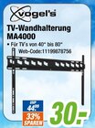 TV-Wandhalterung MA4000 im Angebot bei expert in Großostheim TV-Wandhalterung MA4000 Angebote von Vogel's bei expert Großostheim für 30,00 €