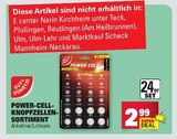 Aktuelles Power-Cell-Knopfzellen-Sortiment Angebot bei E center in Ludwigshafen (Rhein) ab 2,99 €