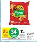 Intermarché Saint-Vivien - Promo Kid Smile Surgelé Promo Kid Smile Surgelé à 1,64 € dans le catalogue Intermarché à Saint-Vivien