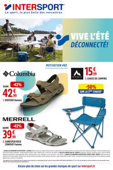 Catalogue Intersport, 27/06/2022 - 10/07/2022, Vive l'été déconnecté !, 10 pages Prospectus Intersport en cours, "Vive l'été déconnecté !", 10 pages