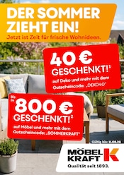 Stuhl im Möbel Kraft Prospekt in Lutherstadt Wittenberg Aktueller Möbel Kraft Prospekt mit Stuhl, "DER SOMMER ZIEHT EIN!", Seite 1
