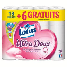 Soins corporels - LOTUS dans le catalogue Carrefour Papier Hygiénique Ultra Doux - LOTUS à 6,34 € en promo chez Carrefour