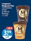 Magnum Pint im V-Markt Prospekt Magnum Pint von Langnese im aktuellen V-Markt Prospekt für 3,99 €