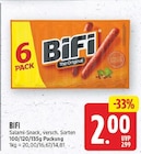 Salami-Snack von BIFI für 2,00 € bei E center im Angebot Salami-Snack von BIFI im aktuellen E center Prospekt