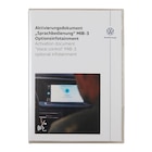 Aktivierungsdokument für Sprachbedienung bei Volkswagen im Fellbach Prospekt für 332,50 €