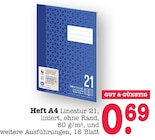 Heft A4 im Angebot bei E center in Frankfurt Heft A4 Angebote bei E center Frankfurt für 0,69 €