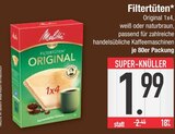 Filtertüten Original im EDEKA Prospekt Filtertüten Original von Melitta im aktuellen EDEKA Prospekt für 1,99 €