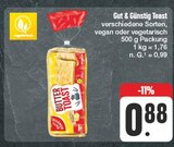 Toast Angebote von Gut & Günstig bei nah und gut Schweinfurt für 0,88 €