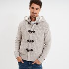 Gilet à capuche fourrée ivoire homme dans le catalogue La Halle