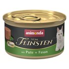 Aktuelles Animonda Cat Dose vom Feinsten Mousse Adult Pute + Fasan  85 g Angebot bei Zookauf in Hannover ab 0,55 €