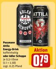 Aktuelles Attila Energy-Drink oder Adler Schoppe Angebot bei REWE in Offenbach (Main) ab 0,79 €