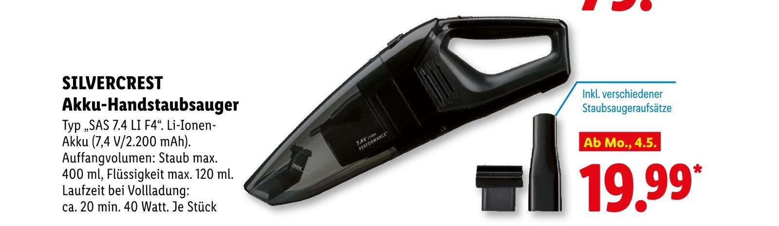 Akku-Handstaubsauger