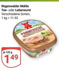 Tee- oder Leberwurst im Angebot bei GLOBUS in Ludwigshafen Tee- oder Leberwurst Angebote von Rügenwalder Mühle bei GLOBUS Ludwigshafen für 1,49 €