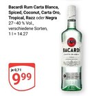 Rum Carta Blanca Angebote von Bacardi bei GLOBUS Frechen für 9,99 €