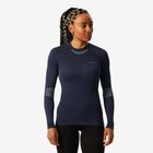 Skiunterwäsche Funktionsshirt Damen seamless - BL500 Soft dunkelblau/blau Angebote von WEDZE bei Decathlon Regensburg für 20,99 €