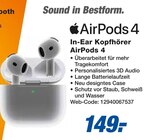 Aktuelles In-Ear Kopfhörer AirPods 4 Angebot bei expert in Ingolstadt ab 149,00 €