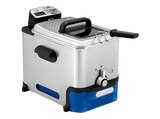 FR 8040 Oleoclean Pro Fritteuse 2300 Watt Silber/Schwarz/Blau im MediaMarkt Saturn Prospekt FR 8040 Oleoclean Pro Fritteuse 2300 Watt Silber/Schwarz/Blau von TEFAL im aktuellen MediaMarkt Saturn Prospekt für 89,99 €