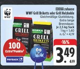 Aktuelles WWF Grill Briketts Angebot bei EDEKA in Fürth ab 3,49 €