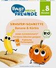 Fruchtchips Erdbeere oder Snack Knusper-Schnitte Banane & Kürbis Angebote von Freche Freunde bei Rossmann Haltern am See für 1,79 €