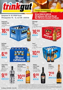 Trinkgut Prospekt der Woche "Aktuelle Angebote" Seite 1, 26.01.2026 bis 31.01.2026 für Füssen Aktueller Trinkgut Prospekt "Aktuelle Angebote" Seite 1 von 4 Seiten für Füssen