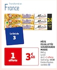 PÂTE FEUILLETÉE GOURMANDE - MARIE dans le catalogue Auchan Supermarché