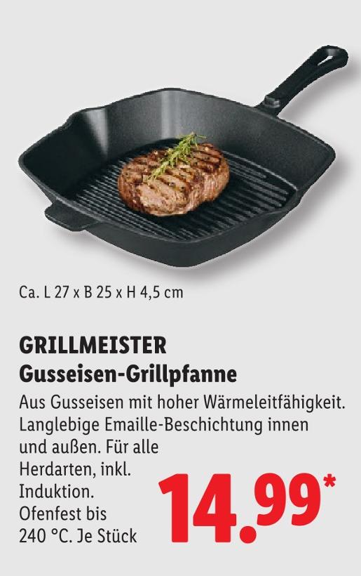 Gusseisen-Grillpfanne