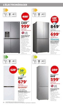 Promo Réfrigérateur Américain dans le catalogue Hyper U du moment à la page 16