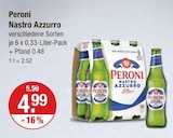 Nastro Azzurro von Peroni für 4,99 € bei V-Markt im Angebot Nastro Azzurro von Peroni im aktuellen V-Markt Prospekt