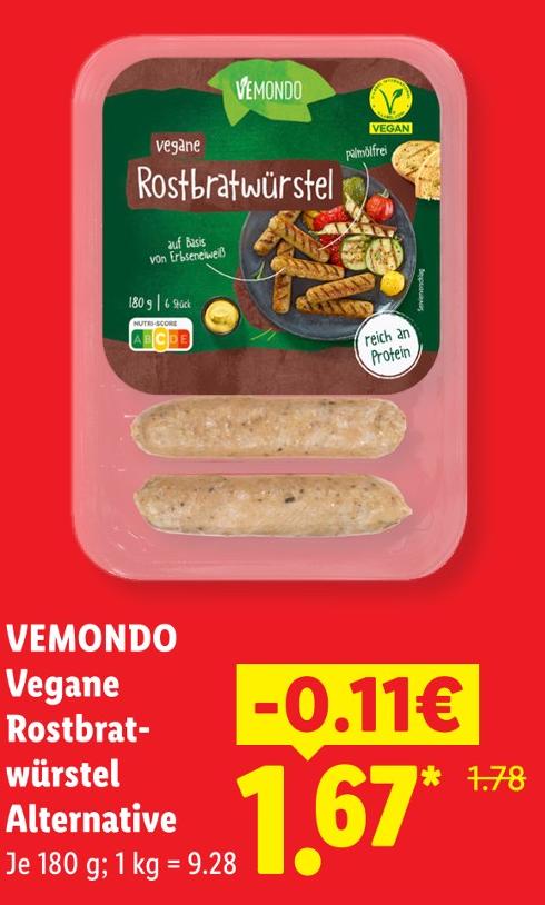 Vegane Rostbratwürstel Alternative