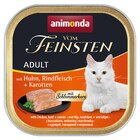 Animonda Cat Vom Feinsten mit Schlemmerkern mit Huhn, Rindfleisch & Karotten 100 g Angebote von Animonda bei Zookauf Monheim für 0,79 €