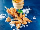 CREVETTES ENTIÈRES CUITES RÉFRIGÉRÉES - SANS MARQUE en promo chez Auchan Hypermarché Bègles à 7,39 €