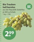 Bio Trauben hell kernlos im V-Markt Prospekt Bio Trauben hell kernlos von im aktuellen V-Markt Prospekt für 2,99 €