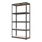 Etagère en bois/métal "Teira" 5 tablettes H. 179 x L. 90 x P. 40 cm en promo chez Brico Dépôt Talence à 39,90 €