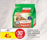 Litière végétale agglomérante - Cat's Best en promo chez Intermarché Hyper Litière végétale agglomérante - Cat's Best dans le catalogue Intermarché Hyper
