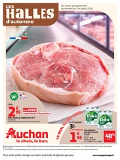 Prospectus Supermarchés Auchan Hypermarché en cours à Le Brusc et alentours, "LES HALLES d'automne", 60 pages, 29/09/2026 - 11/10/2026 Catalogue Supermarchés Auchan Hypermarché en cours à Le Brusc et alentours, "LES HALLES d'automne", 60 pages, 29/09/2026 - 11/10/2026
