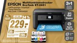 Multifunktionsdrucker EcoTank ET-2851 im Angebot bei expert in Amberg Multifunktionsdrucker EcoTank ET-2851 Angebote von Epson bei expert Amberg für 199,00 €