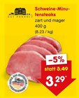 Aktuelles Schweine-Minutensteaks Angebot bei Netto Marken-Discount in Fürth ab 3,29 €