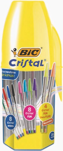 Tubo 20 stylos bille cristal - Intermarché à Le Havre Tubo 20 stylos bille cristal en promo chez Intermarché Le Havre à 3,97 €