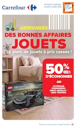 Prospectus Carrefour, "ARRIVAGES DES BONNES AFFAIRES JOUETS" à Vertolaye et alentours, 17 pages, 22/09/2026 - 05/10/2026 Catalogue Carrefour "ARRIVAGES DES BONNES AFFAIRES JOUETS" à Vertolaye et alentours, 17 pages, 22/09/2026 - 05/10/2026