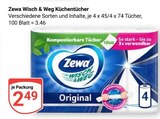 Wisch & Weg Küchentücher im Angebot bei GLOBUS in Leipzig Wisch & Weg Küchentücher Angebote von Zewa bei GLOBUS Leipzig für 2,49 €