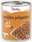 Promo LENTILLES PRÉPARÉES à 0,73 € dans le catalogue Netto à Savigny-en-Septaine